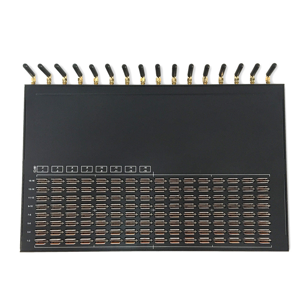 16 Ports 256 SIMs 2G SMS Gateway
