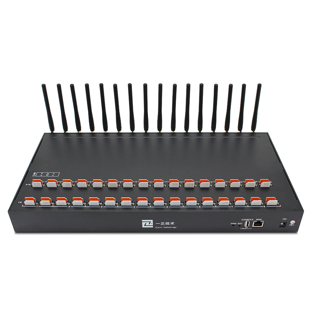 16 Ports 64 SIMs 2G SMS Gateway